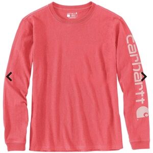 Carhartt Women’s Long Sleeve Shirt in Coral